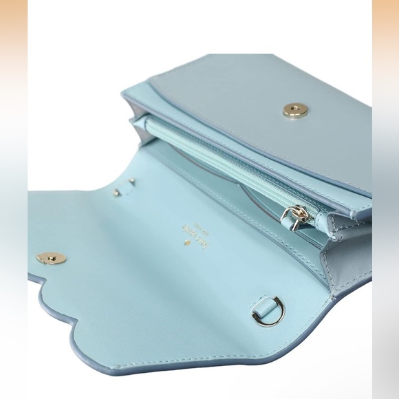 Kate Spade Light Blue Wallet with Silver Chain Strap - Picture 3 of 8